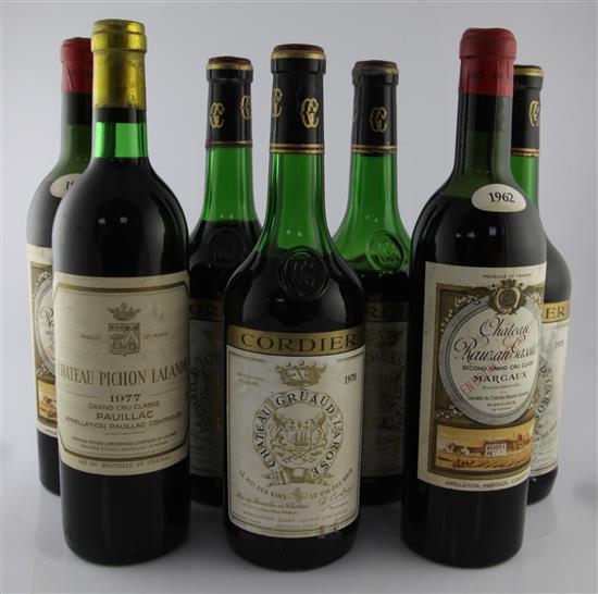 Chateau Rausan-Gassies (2), Chateau Gruaud-Larose (4) and Chateau Pichon Lalande Comtesse